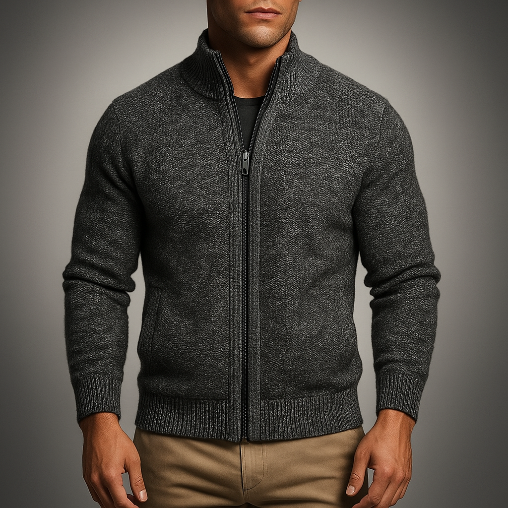 Men's Norfolk Zip Sweater