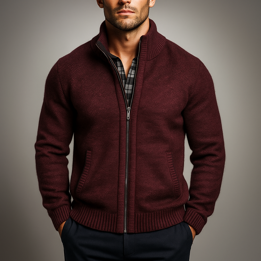 Men's Norfolk Zip Sweater