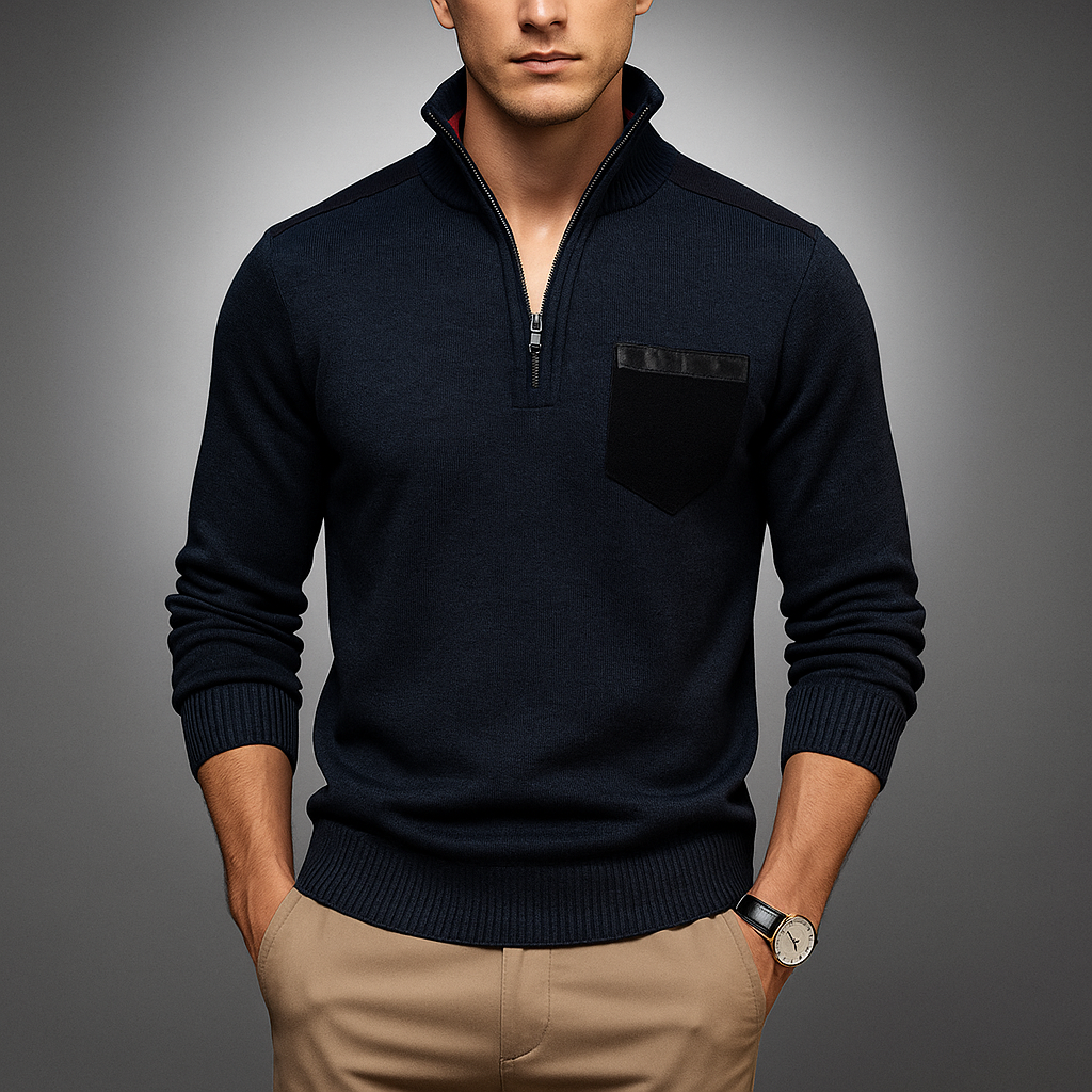Men's Quarter Zip Pullover - Stylish & Comfortable