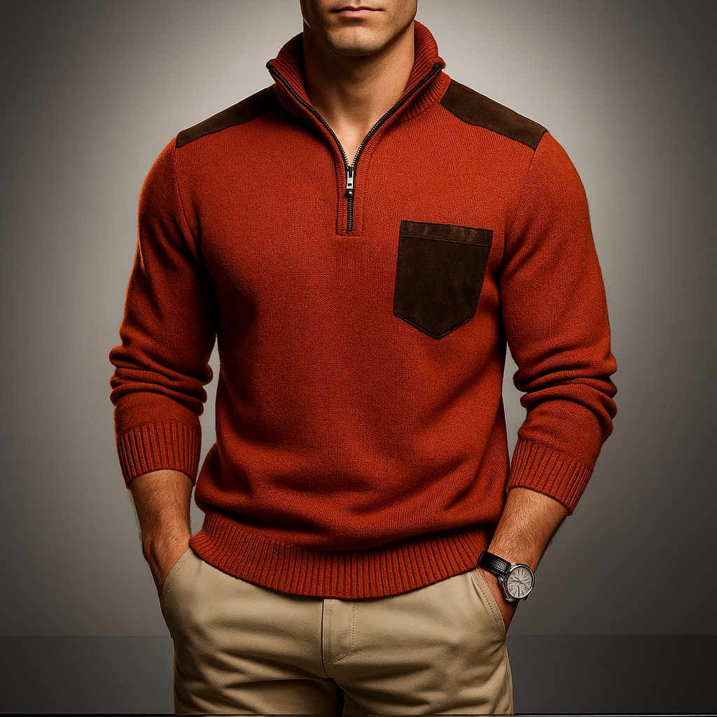 Men's Quarter Zip Pullover - Stylish & Comfortable
