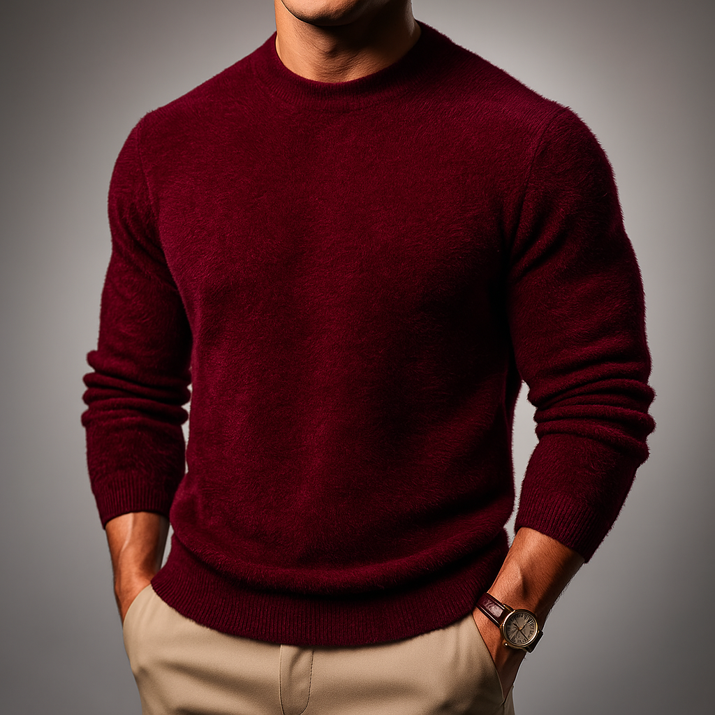 Men's Luxurious Mink Sweater