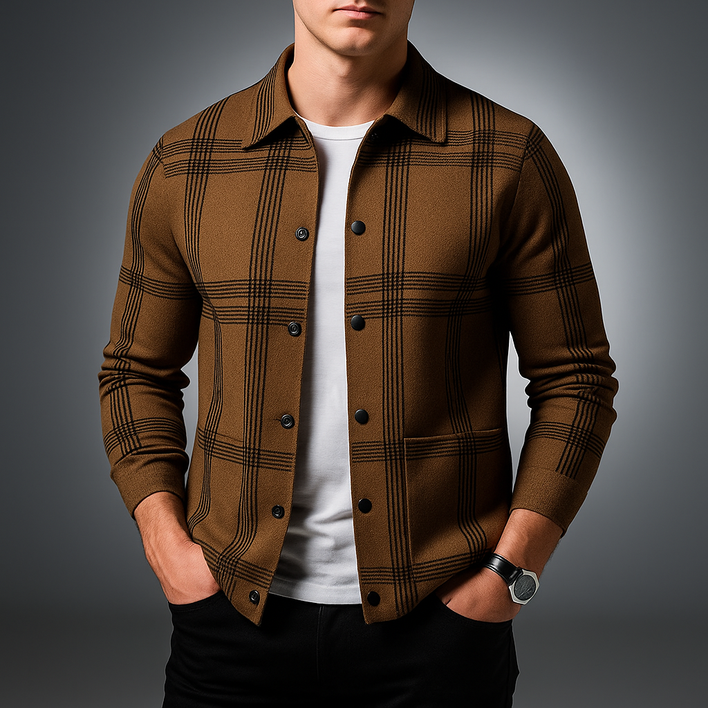 Men's Knit Cardigan - Stylish and Comfortable Layering Piece