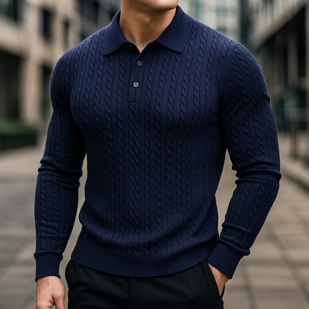 Knitted Wool Polo - Premium Quality Merino Wool
