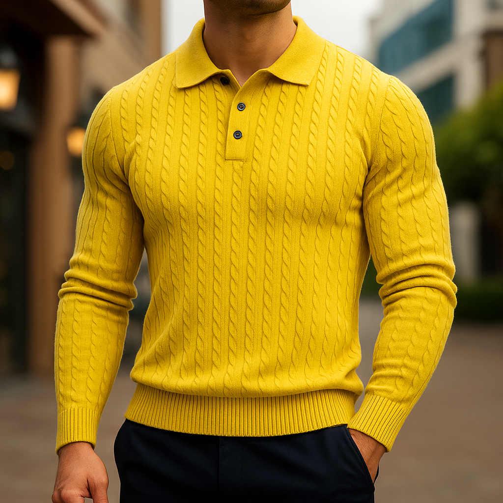 Knitted Wool Polo - Premium Quality Merino Wool