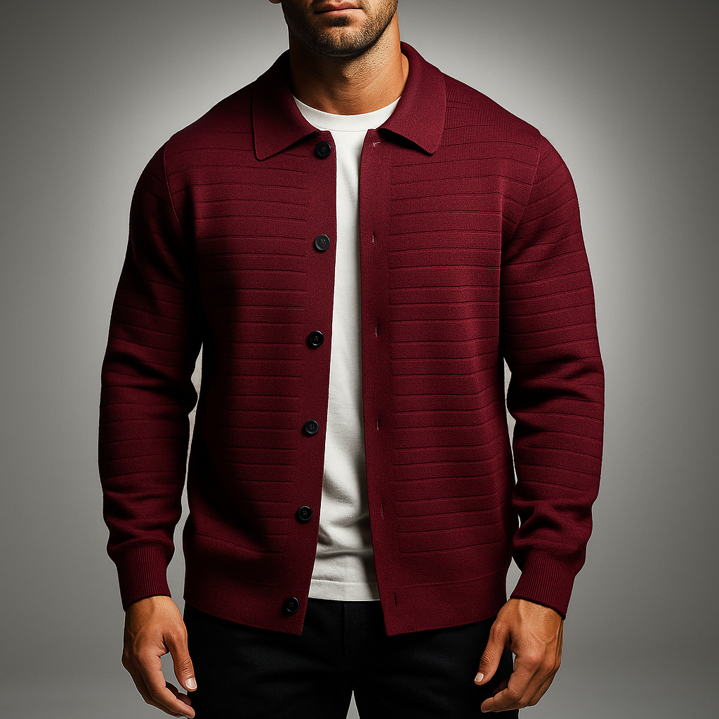 Men's Stylish Matte Knit Cardigan