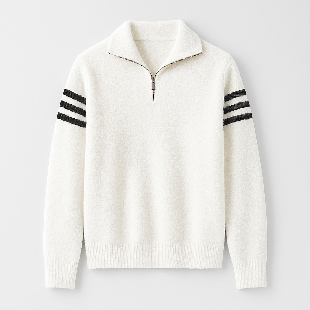 Men's Knit Quarter-Zip Sweater