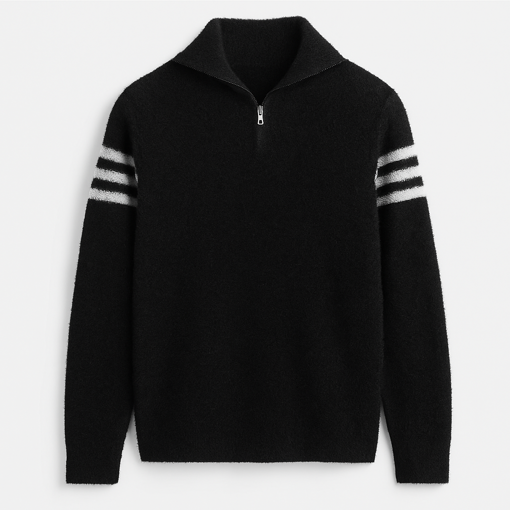 Men's Knit Quarter-Zip Sweater