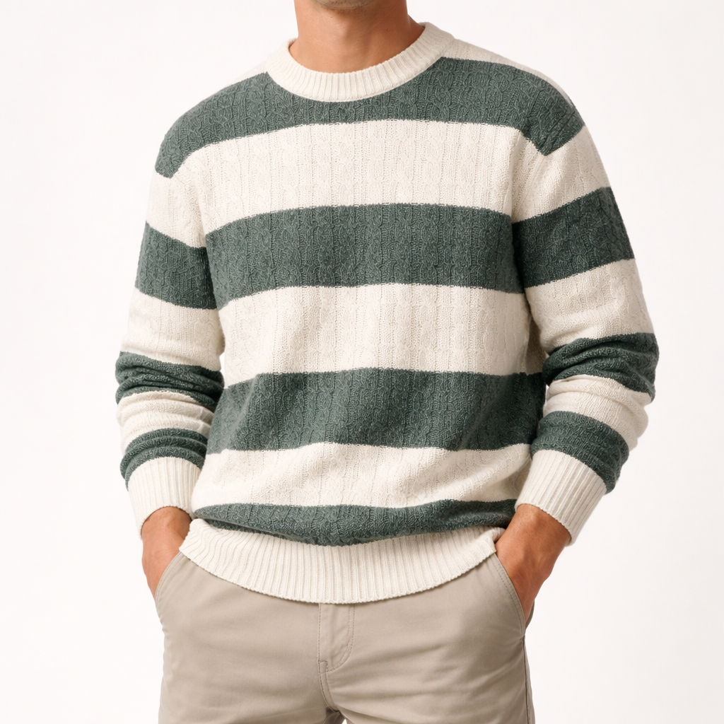 Men's Chevron-Knit Sweater