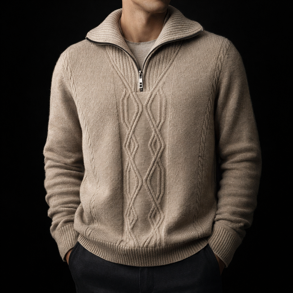 Men's Merino Wool Sweater - Monaco Style