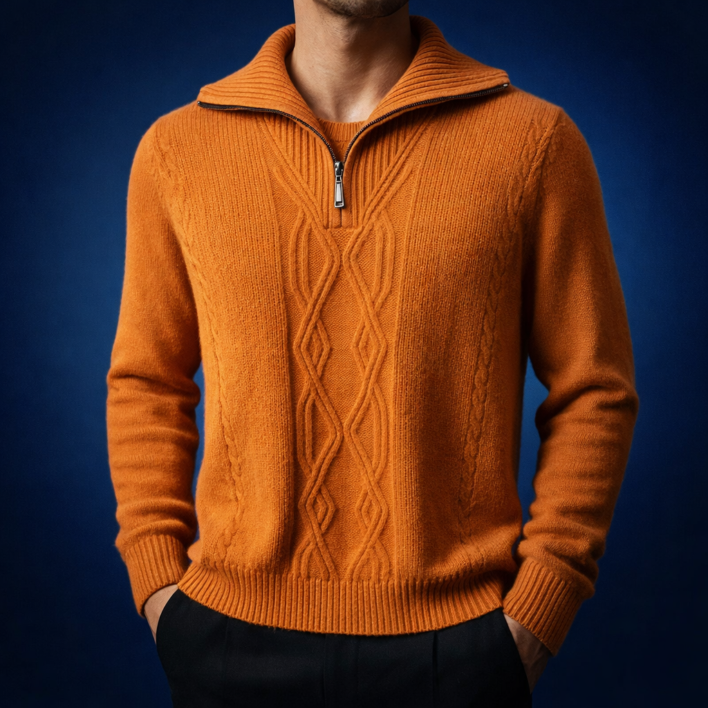 Men's Merino Wool Sweater - Monaco Style