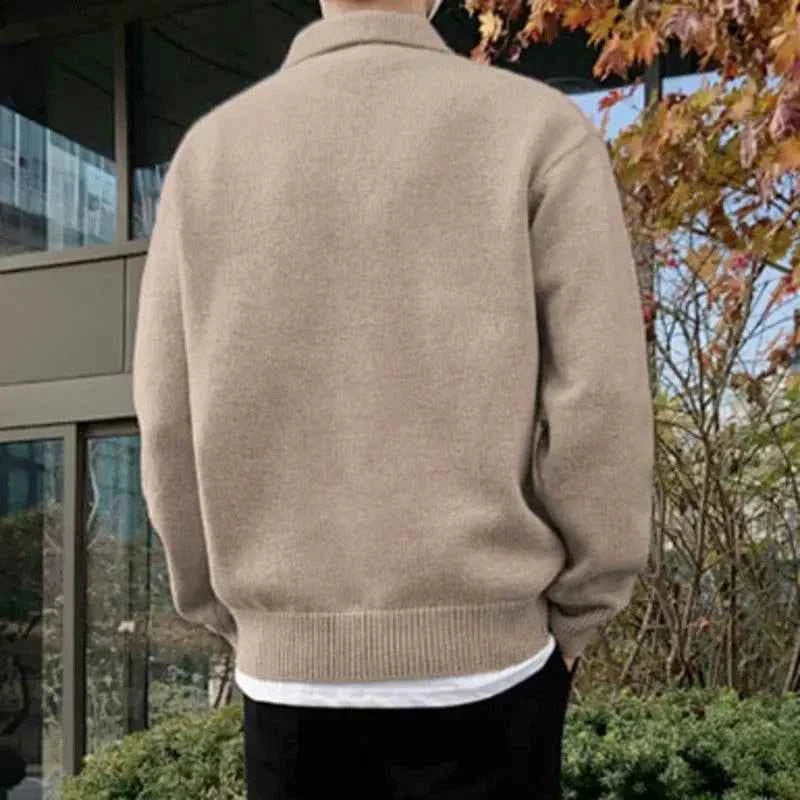 Men's Half-Zip Woolen Sweater