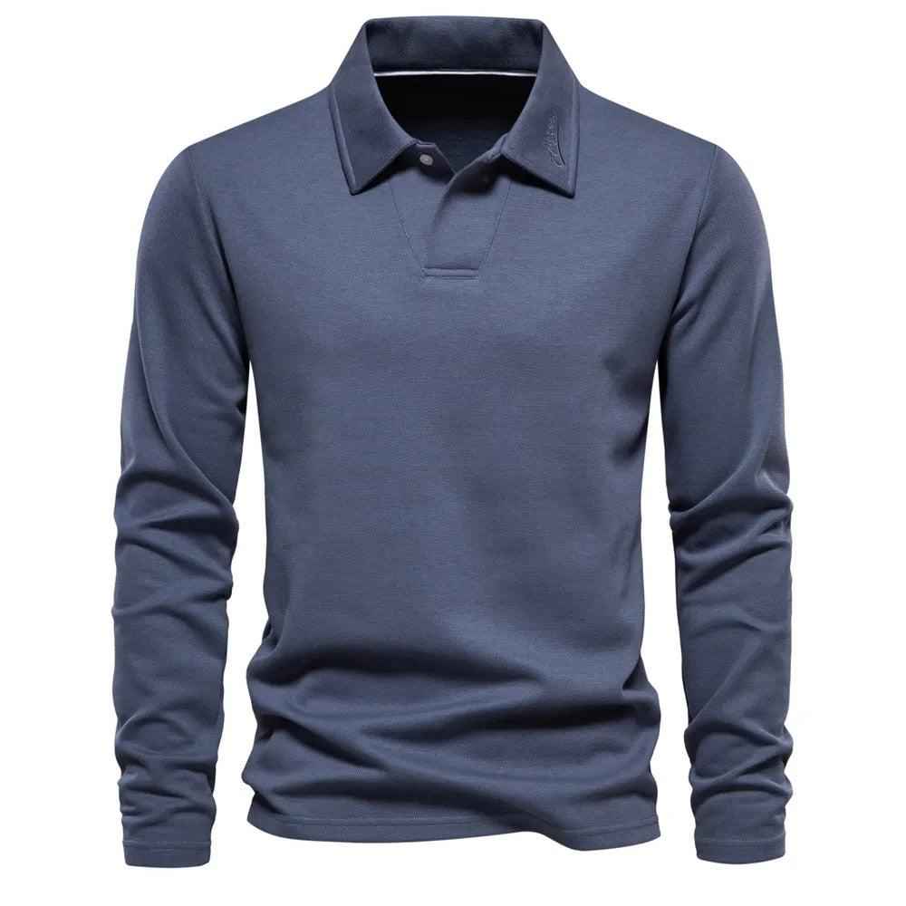 Men's Classic Long Sleeve Polo Shirt