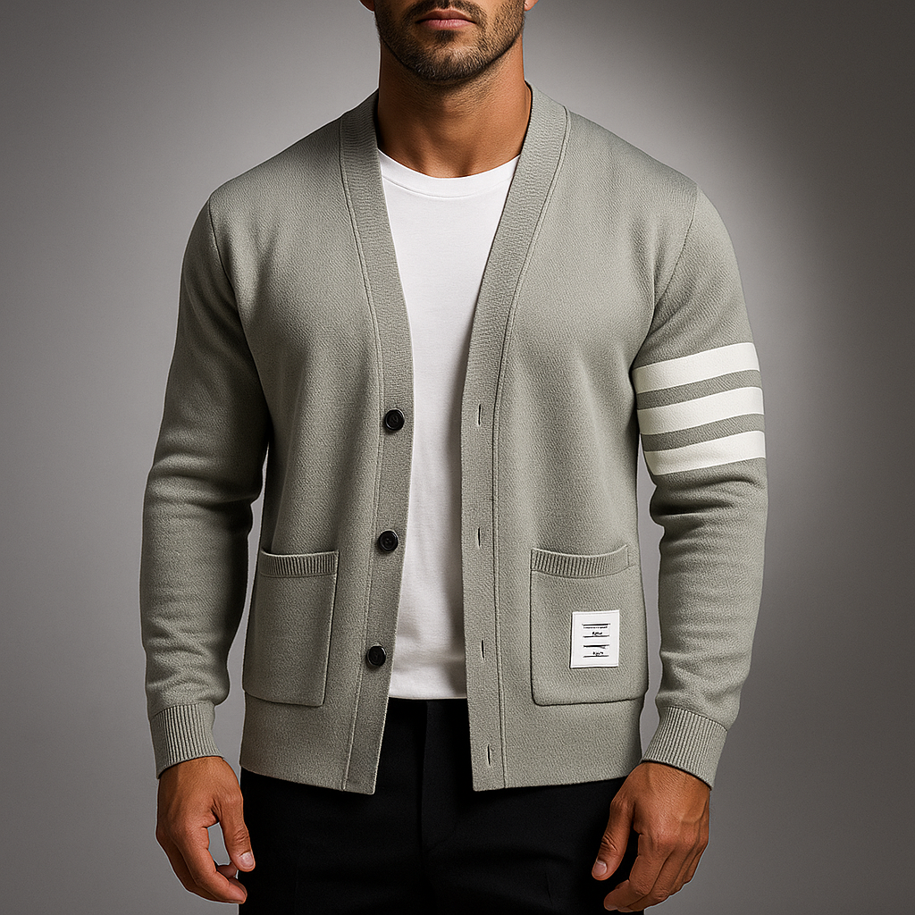 Men's Knit Cardigan - Stylish Milan Design