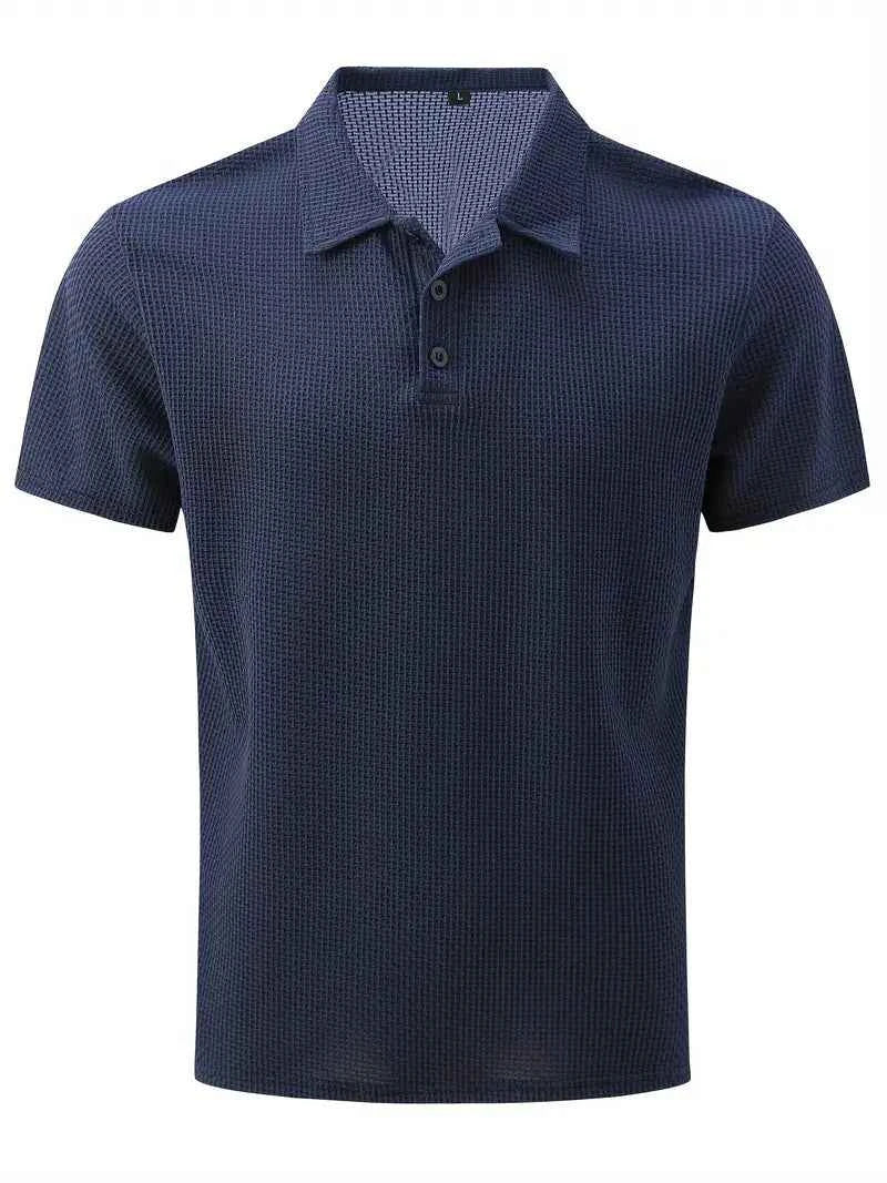 Men's Cotton Blend Polo Shirt - Short Sleeve - Breathable Casual Fit
