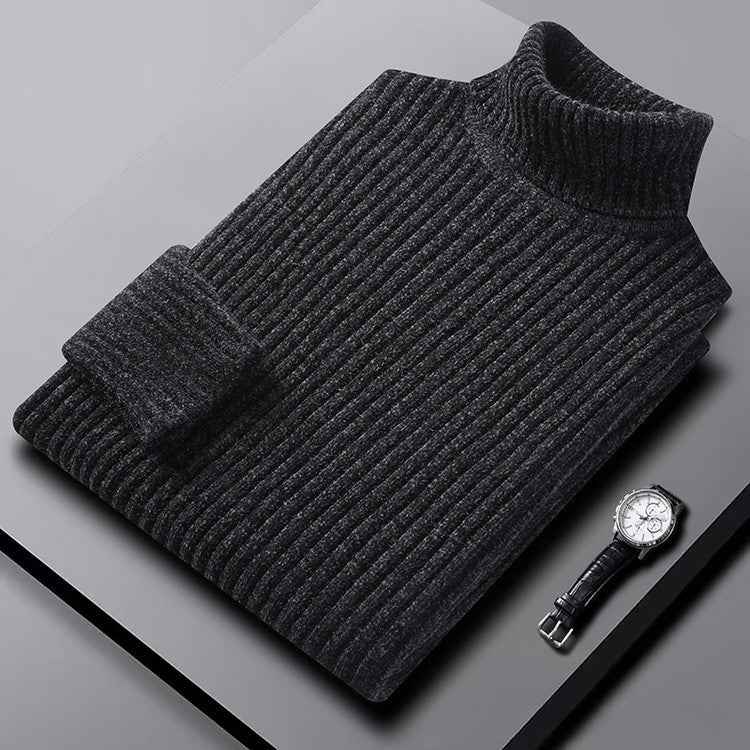 Men's Slim Fit Ribbed Turtleneck Sweater