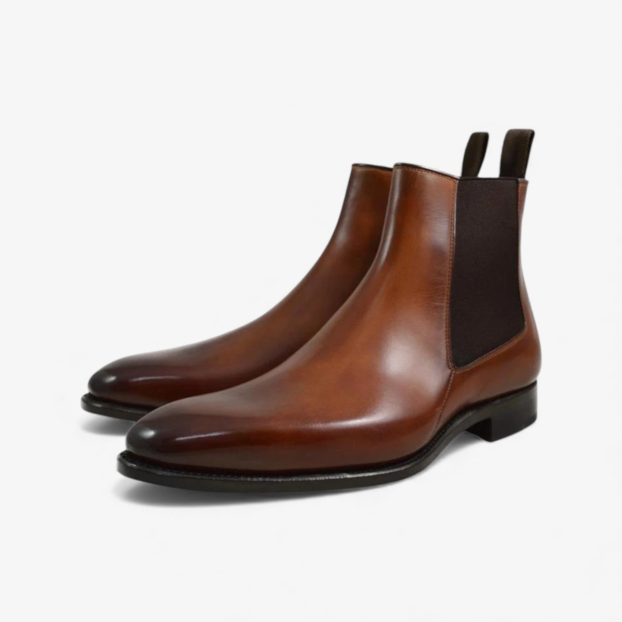 Business Brown Leather Boots