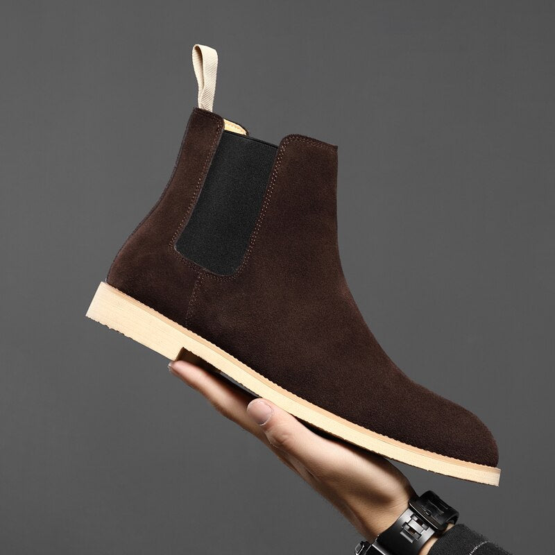 Casual Cow Leather Ankle Boots