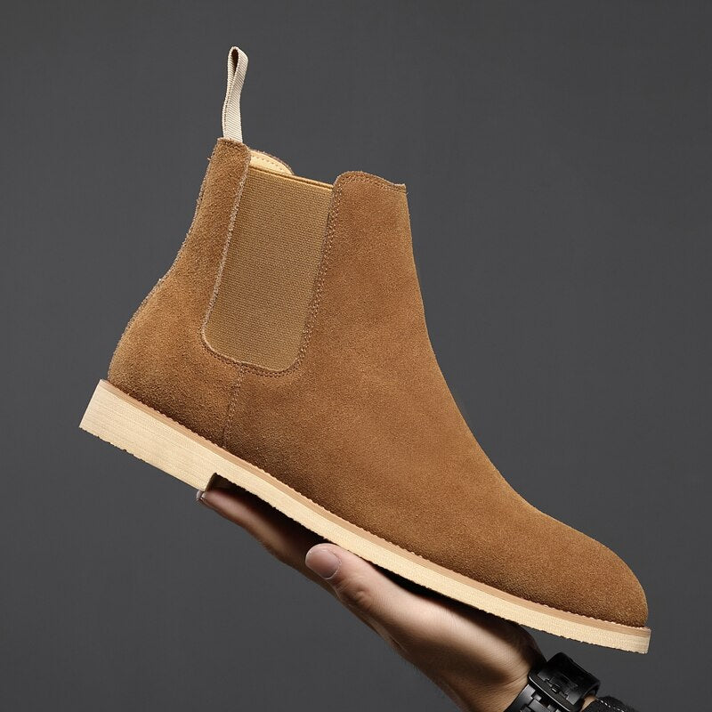 Casual Cow Leather Ankle Boots