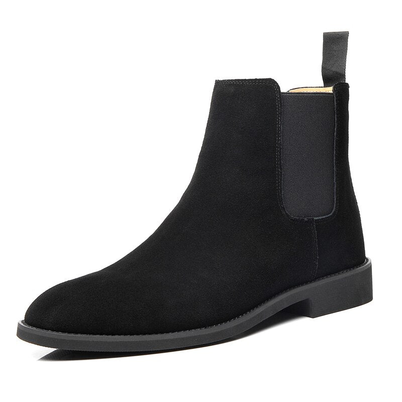 Casual Cow Leather Ankle Boots