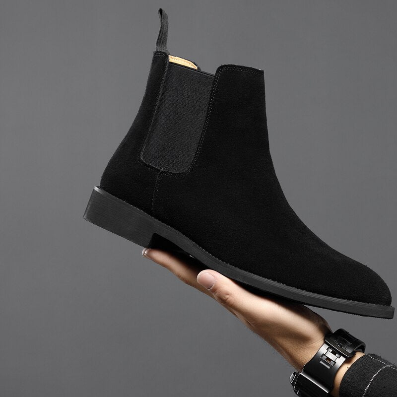 Casual Cow Leather Ankle Boots