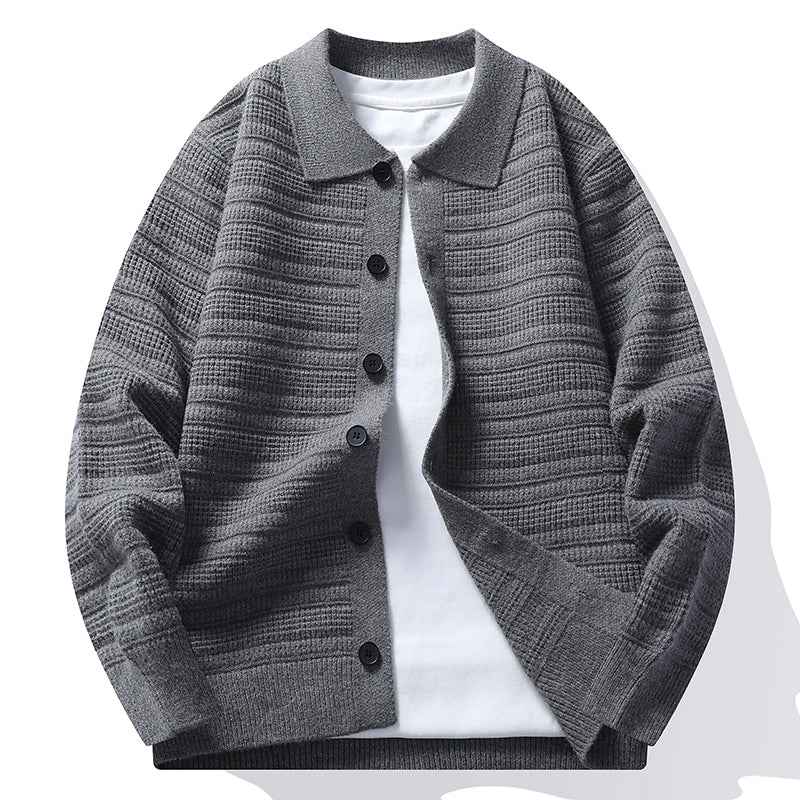 Men's Stylish Matte Knit Cardigan