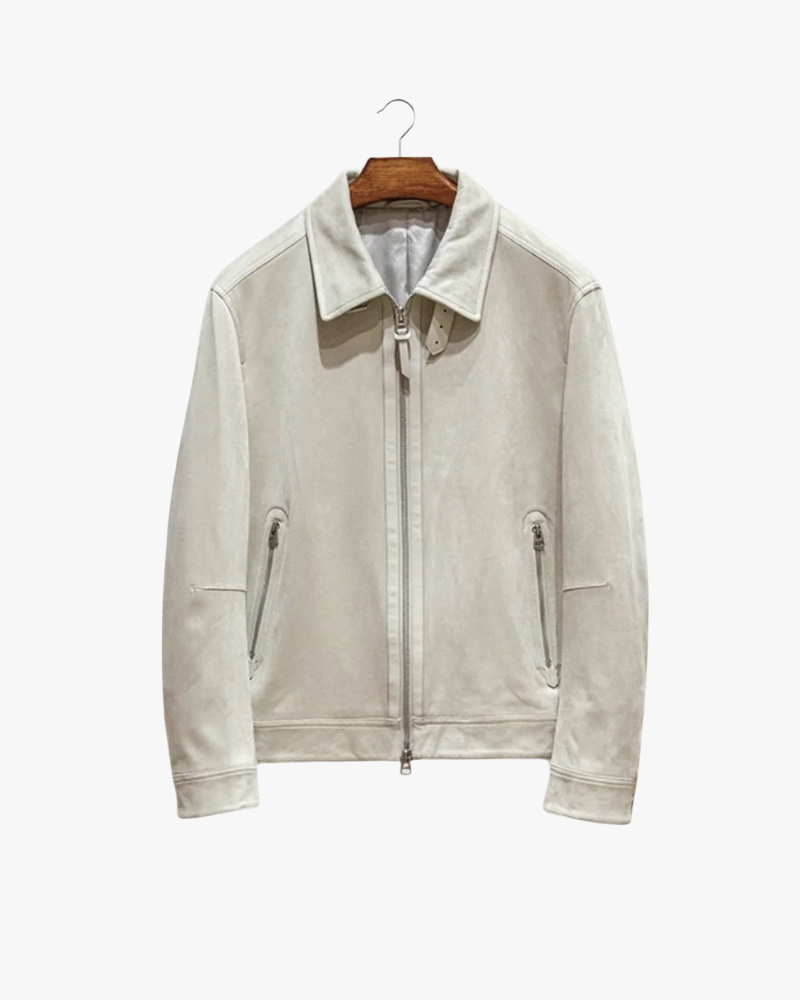Giacca Bomber in Suede Premium | Eleganza Urbana