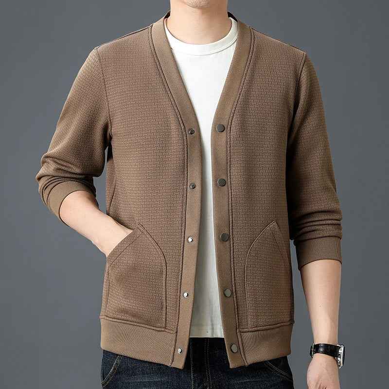 Men's Snap-Button Cardigan