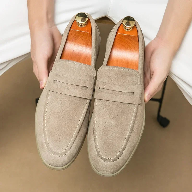 Retro pointed penny loafer