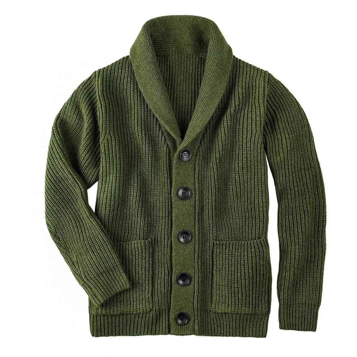 Men's Shawl Cardigan - Stylish and Versatile Knitwear