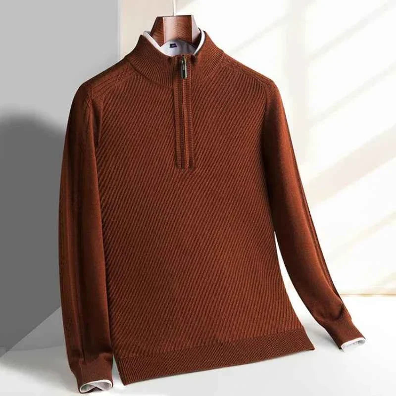 Men's Knitted Half-Zip Sweater