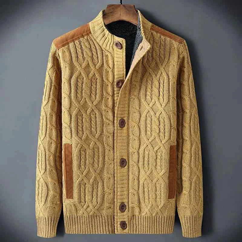 Men's Cable Knit Cardigan