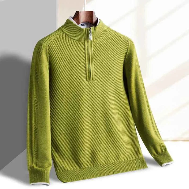 Men's Knitted Half-Zip Sweater