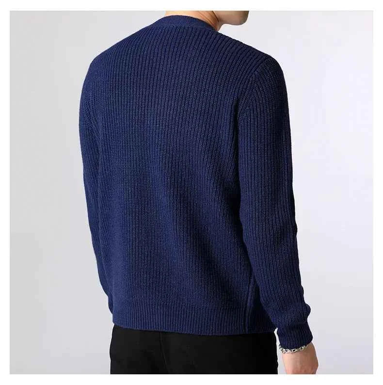 Men's Button-Front Knit Cardigan