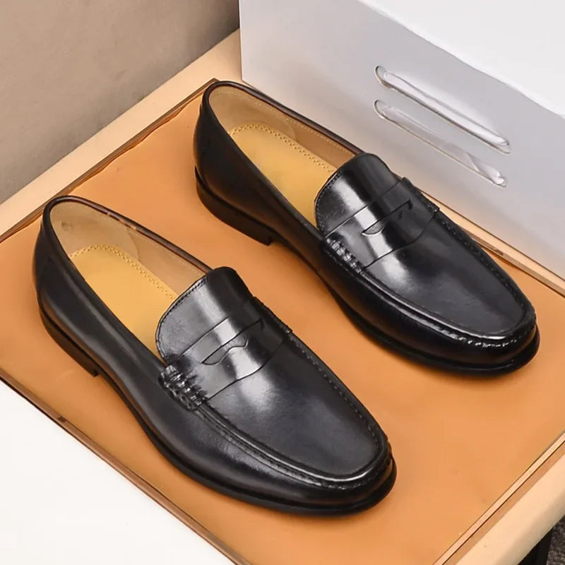 Penny luxury genuine leather loafers