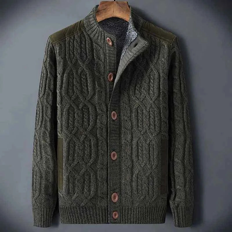 Men's Cable Knit Cardigan