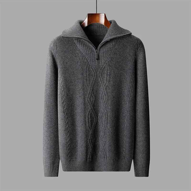 Men's Merino Wool Sweater - Monaco Style