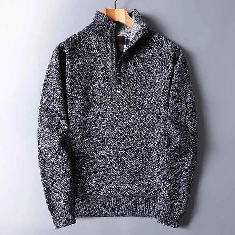 Men's Wool Quarter Zip Cardigan - Yukon Style