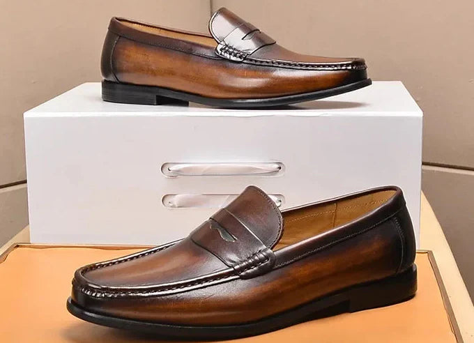 Penny luxury genuine leather loafers
