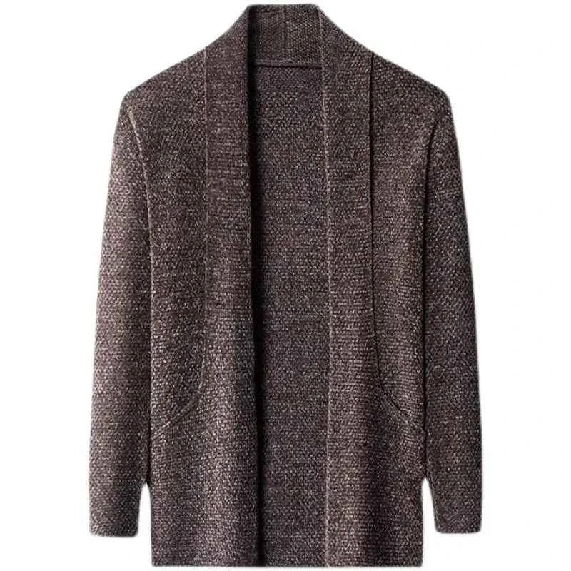Men's Open Cardigan - Stylish and Versatile Layering Piece