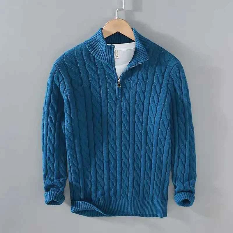 Men's Cable-Knit Sweater - Cozy Knitwear for Stylish Comfort