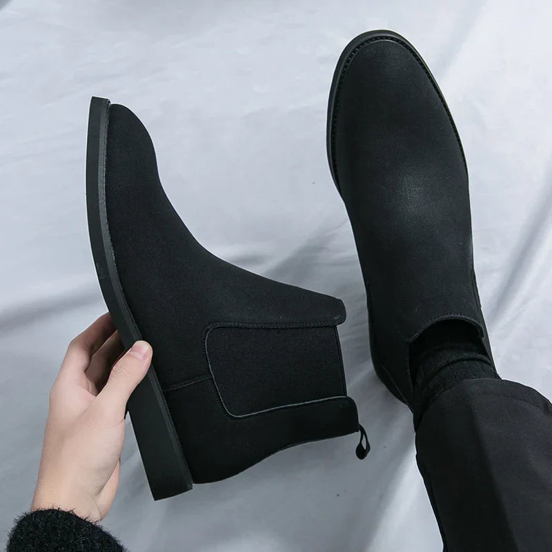 Summer suede chelsea boots