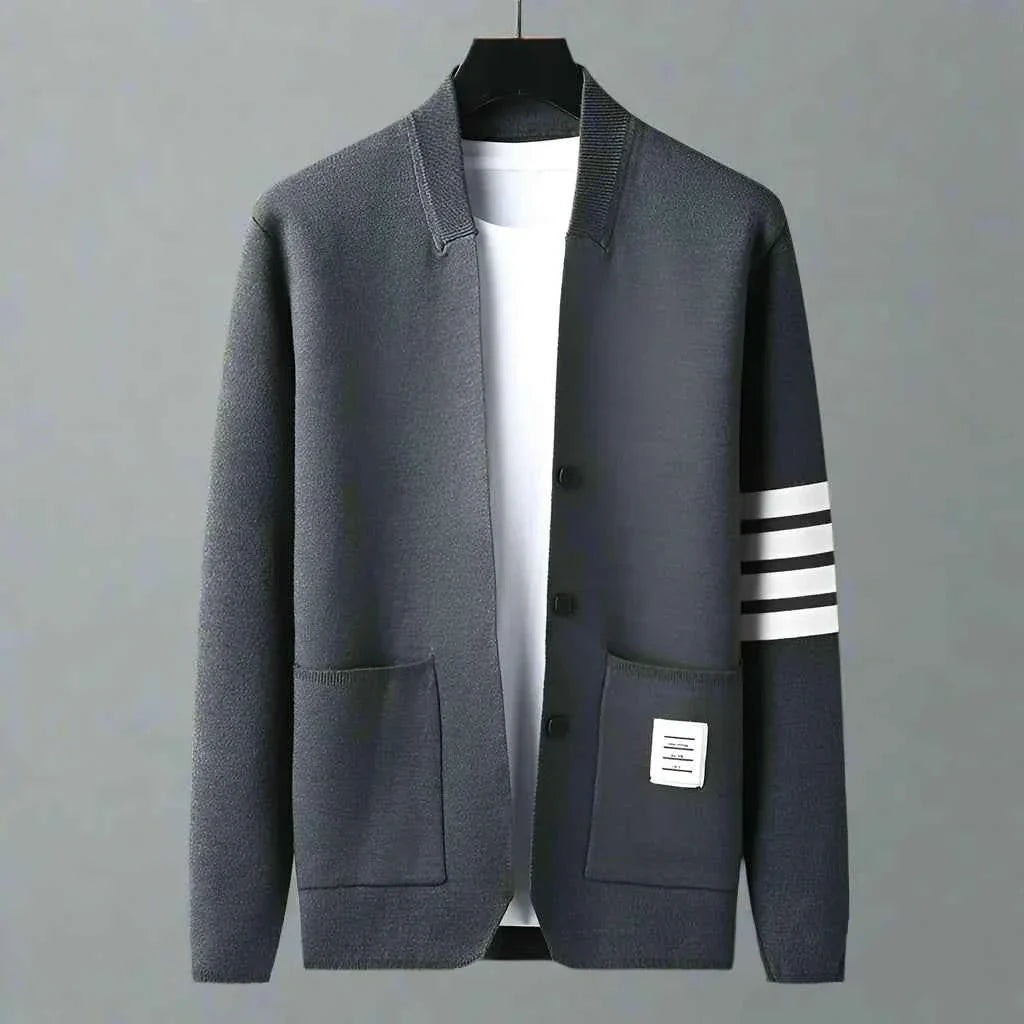 Men's Knit Cardigan - Stylish Milan Design