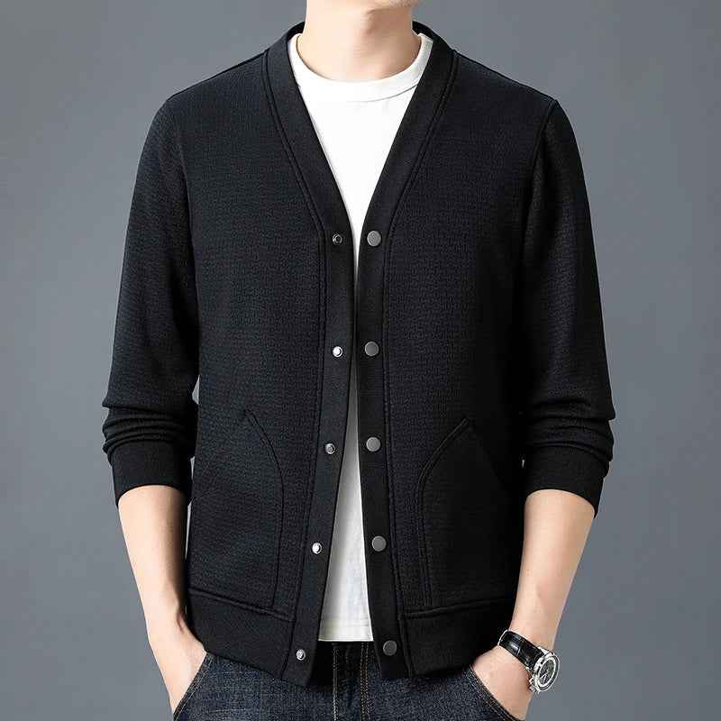 Men's Snap-Button Cardigan