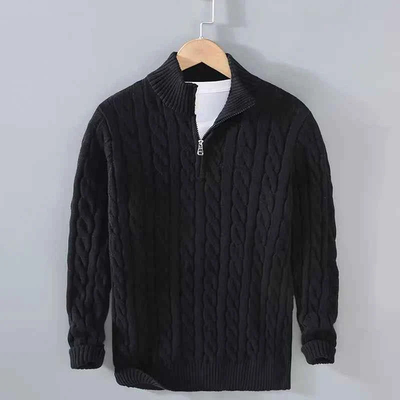 Men's Cable-Knit Sweater - Cozy Knitwear for Stylish Comfort
