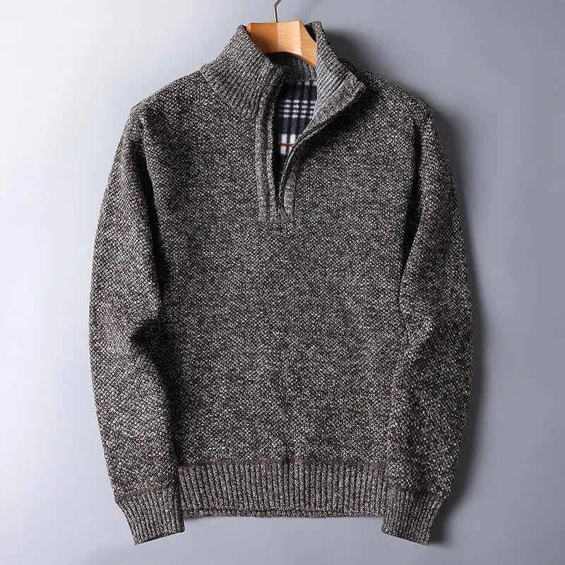 Men's Wool Quarter Zip Cardigan - Yukon Style