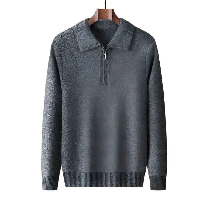 Men's Cashmere Quarter-Zip Sweater