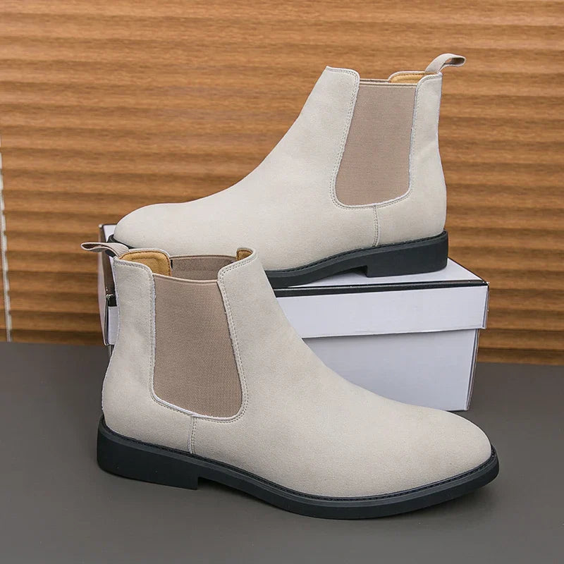 Summer suede chelsea boots