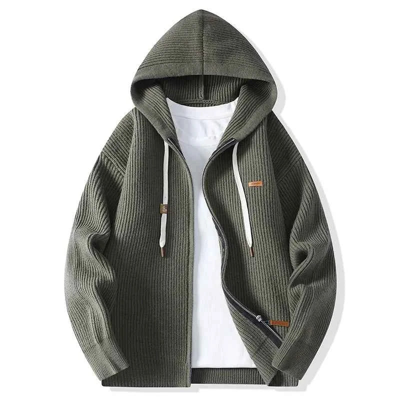 Men's Zip-Up Cardigan - Stylish and Comfortable
