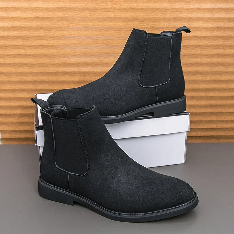 Summer suede chelsea boots
