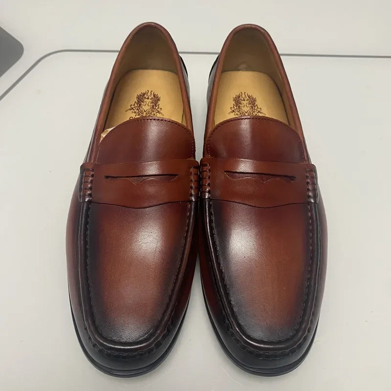 Penny luxury genuine leather loafers